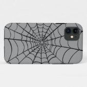 Graue Spider Web Case-Mate iPhone Hülle (Rückseite (Horizontal))