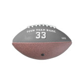 Graue Spielername und Teamname Football (Gedreht 270)