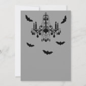 Graue Spinnen und Spitze-Hochzeits-Einladung Einladung (Rückseite)