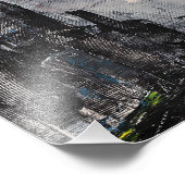 Graue Stadt Abstract Print, Value Poster Papier (Ecke)
