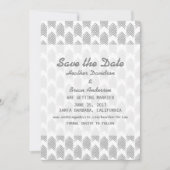 Graue Stammespfeile Save the Date einladen Einladung (Vorderseite)