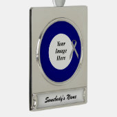 Graue Standard Ribbon Template von Kenneth Yoncich Banner-Ornament Silber (Rechts)