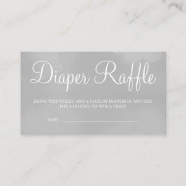 Graue Starry Sky Diaper Raffle Card Tickets Begleitkarte