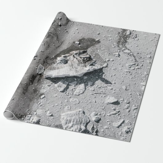 Graue Steine auf grauem Schmutz Geschenkpapier (Ungerollt)