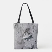 Graue Steine auf grauem Schmutz Tasche (Rückseite)