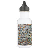 Graue Steine mittelalterlicher Mauer Trinkflasche (Links)