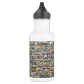 Graue Steine mittelalterlicher Mauer Trinkflasche (Rechts)