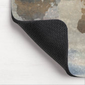 Graue Steinkarte der Welt Mousepad (Ecke)