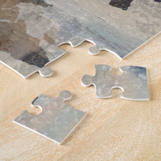 Graue Steinkarte der Welt Puzzle (Seite)