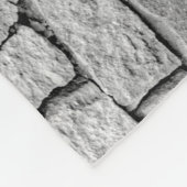 Graue Steinmauer, abstrakter Hintergrund. Fleecedecke (Ecke)