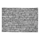 Graue Steinmauer, abstrakter Hintergrund. Kissenbezug (Rückseite)
