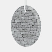 Graue Steinmauer, abstrakter Hintergrund. Ornament Aus Glas (Vorderseite links)