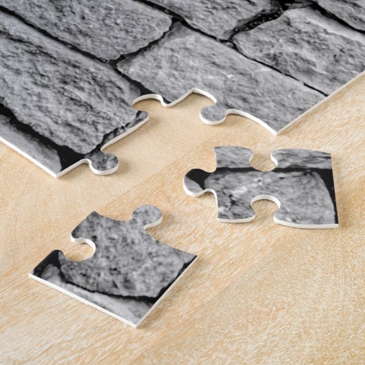 Graue Steinmauer, abstrakter Hintergrund. Puzzle (Seite)