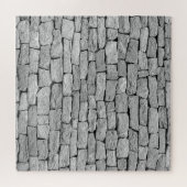 Graue Steinmauer, abstrakter Hintergrund. Puzzle (Horizontal)