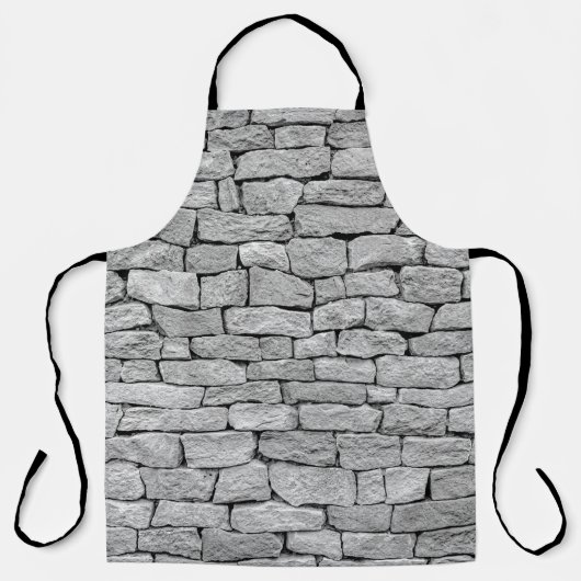 Graue Steinmauer, abstrakter Hintergrund. Schürze (Vorderseite)