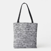 Graue Steinmauer, abstrakter Hintergrund. Tasche (Rückseite)