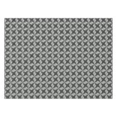 Graue Sterne und Diamanten Tischdecke (Vorderseite (Horizontal))