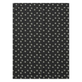 Graue Sternmuster auf schwarz Tischdecke (Vorderseite)