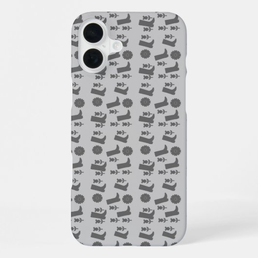 graue Stiefel iPhone Hülle (Rückseite)