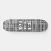 Graue Stoffbesetzung Skateboard Entwurf des Textna (Horizontal)