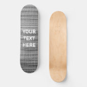 Graue Stoffbesetzung Skateboard Entwurf des Textna (Vorderseite)