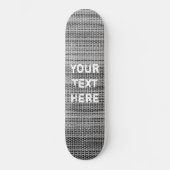 Graue Stoffbesetzung Skateboard Entwurf des Textna (Vorderseite)
