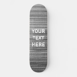 Graue Stoffbesetzung Skateboard Entwurf des Textna