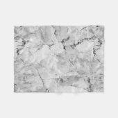Graue "Stone Mosaic Cascade" Marmortextur All-Ove Fleecedecke (Vorderseite (Horizontal))