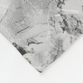 Graue "Stone Mosaic Cascade" Marmortextur All-Ove Fleecedecke (Ecke)