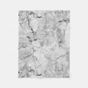 Graue "Stone Mosaic Cascade" Marmortextur All-Ove Fleecedecke