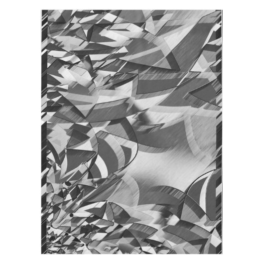 Graue Streifen auf einem schwarzen, tropfenden Bil Tischdecke (Vorderseite)