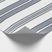 Graue Streifen Geschenkpapier (Ecke)