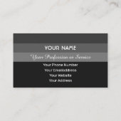 Graue Streifen, internationale Sprachen hallo Visitenkarte (Rückseite)