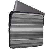 Graue Streifen Laptopschutzhülle (Vorne Rechts)