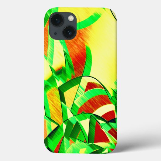 Graue Streifen über rotes Bild mit Drizzle Case-Mate iPhone Hülle (Rückseite)