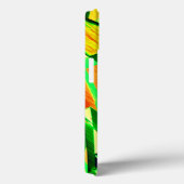 Graue Streifen über rotes Bild mit Drizzle Case-Mate iPhone Hülle (Rückseite / Rechts)