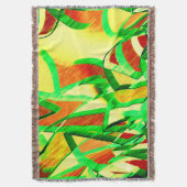 Graue Streifen über rotes Bild mit Drizzle Decke (Vorderseite Vertikal)