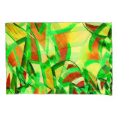 Graue Streifen über rotes Bild mit Drizzle Kissenbezug (Vorderseite-Links)