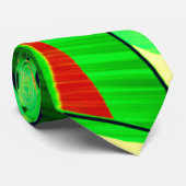 Graue Streifen über rotes Bild mit Drizzle Krawatte (Gerollt)