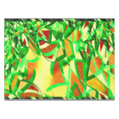 Graue Streifen über rotes Bild mit Drizzle Tischdecke (Vorderseite (Horizontal))