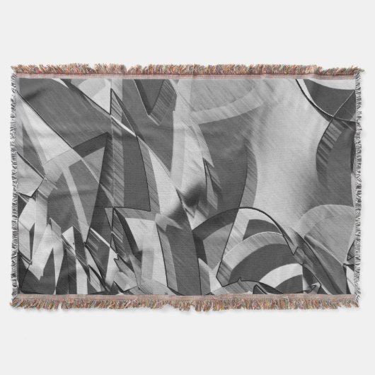 Graue Streifen über schwarzes Bild mit Drizzle Decke (Vorderseite)