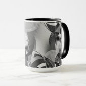 Graue Streifen über schwarzes Bild mit Drizzle Tasse (VorderseiteRechts)