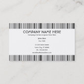 graue Streifen Visitenkarte (Rückseite)