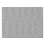 Graue Streifen Zackenzag-Muster Tischdecke (Vorderseite (Horizontal))