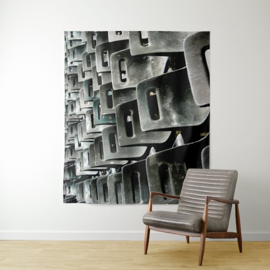 Graue Stühle Tapestry Wandteppich (Beispiel)