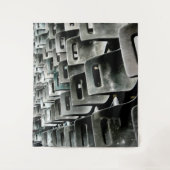 Graue Stühle Tapestry Wandteppich (Vorderseite)