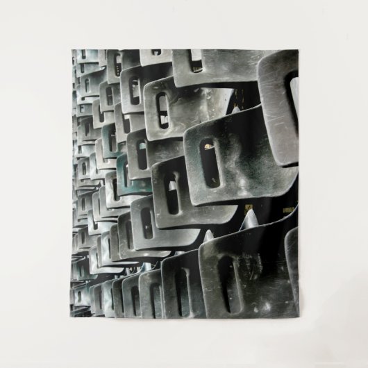 Graue Stühle Tapestry Wandteppich (Vorderseite)