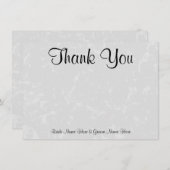 Graue subtile abstrakte dankeskarte (Vorne/Hinten)