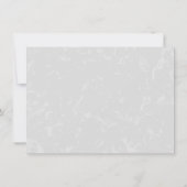 Graue subtile abstrakte dankeskarte (Rückseite)