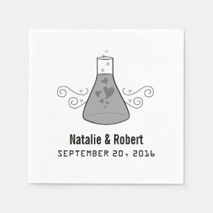Graue süße Chemie-Papierservietten Serviette